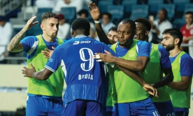 النصر يحقق فوزه الاول في الدوري الاماراتي لكرة القدم