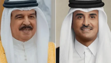 أمير قطر يبحث في اتصال مع ملك البحرين تعزيز العلاقات الثنائية