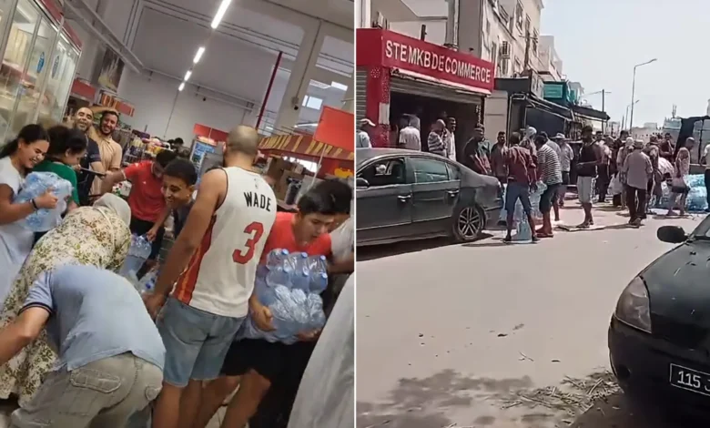 تدافع على المياه المعدنية في تونس واتهامات رئاسية بـ"التآمر"