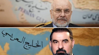 صورة بصورة.. سجال الخليج "العربي" و"الفارسي" بين قاليباف والحلبوسي
