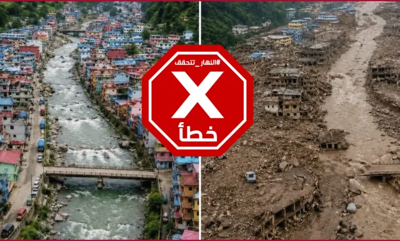 فيضانات النيبال... صورة لبلدة قبل الكارثة وبعدها؟ النهار تتحقق FactCheck