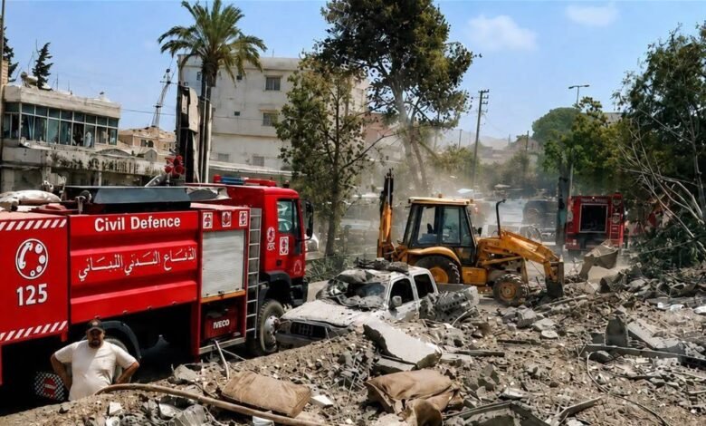 الدفاع المدني: انتشال ثلاثة شهداء ونقل خمسة مصابين إثر غارة على دير الزهراني