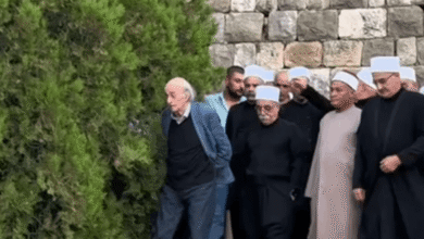 بالفيديو.. جنبلاط يشارك أهالي المختارة في فعالية انتقال السيدة العذراء