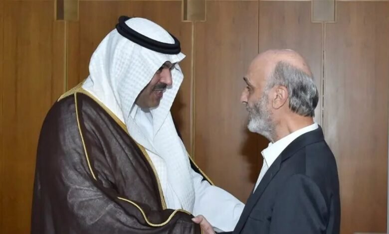 جعجع عرض مع السفير السعودي الأوضاع العامة في لبنان والمنطقة