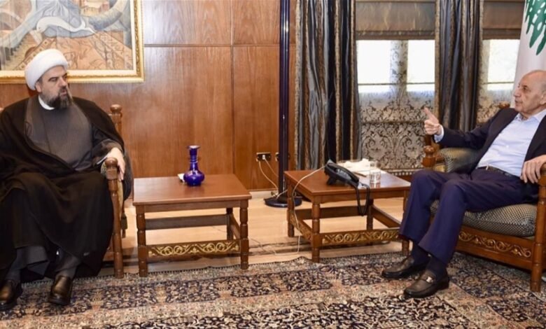 بري عرض مع المفتي قبلان للأوضاع العامة... واستقبل غراسيا القزي والمجلس البلدي لمدينة بيروت