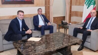 الحجار بحث مع صحناوي والجميل في شؤون بيروت وعرض مع ريزا تعزيز الدعم الأممي في الجنوب