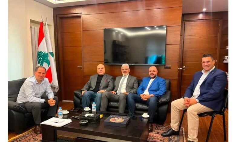 لقاء بين وفد غرفة التجارة الأوروبية الآسيوية الأفريقية والجميّل
