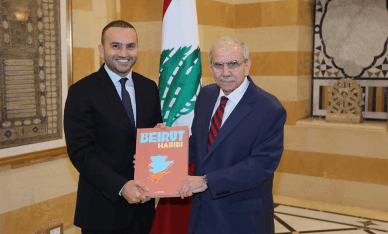 سلام استقبل ربيع فخر الدين وهنّأه بإصدار كتاب "Beirut Habibi" لتوثيق ذاكرة العاصمة وهويتها