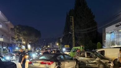 على طريق عام أميون... حادث سير بين 3 سيارات
