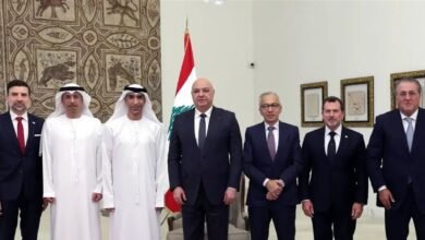 الوفد الاقتصادي الإماراتي في بعبدا.. دعوات للاستثمار وتأكيد على متانة العلاقات الثنائية