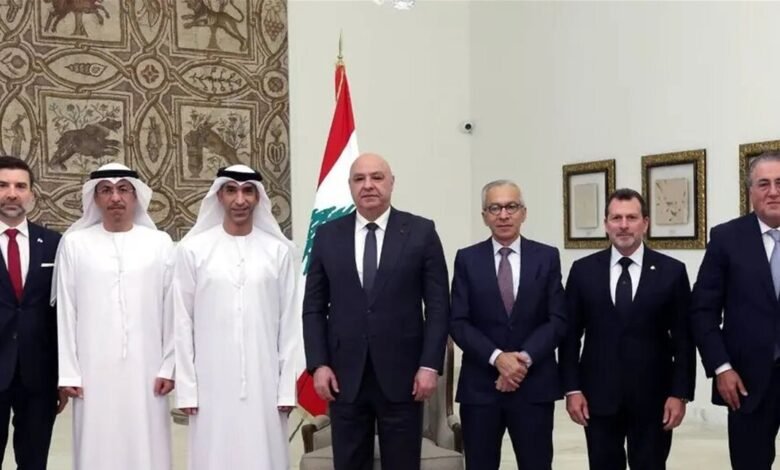 الوفد الاقتصادي الإماراتي في بعبدا.. دعوات للاستثمار وتأكيد على متانة العلاقات الثنائية