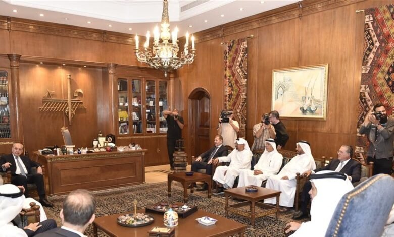 الرئيس بري استقبل الوزير الإماراتي والوفد المرافق لبحث سبل التعاون الاستثماري