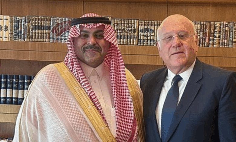 ميقاتي بحث مع السفير السعودي العلاقات الثنائية والوضع الراهن في لبنان