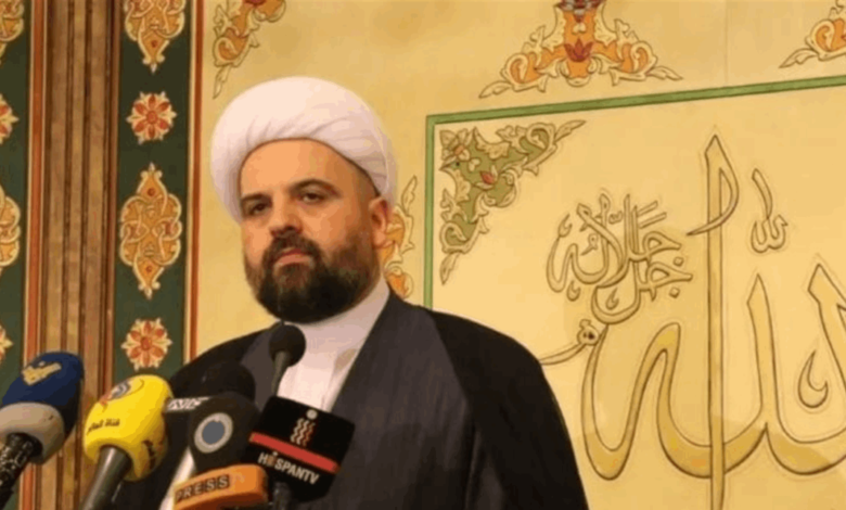 المفتي قبلان: لا سيادة للبنان دون الجيش والمقاومة والوحدة الوطنية