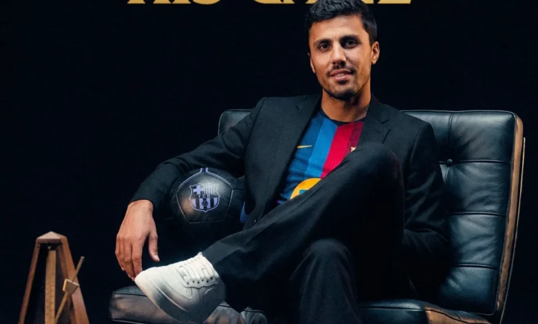 شاهد كيف أعلن برشلونة عن انتقال رودري من مانشستر سيتي