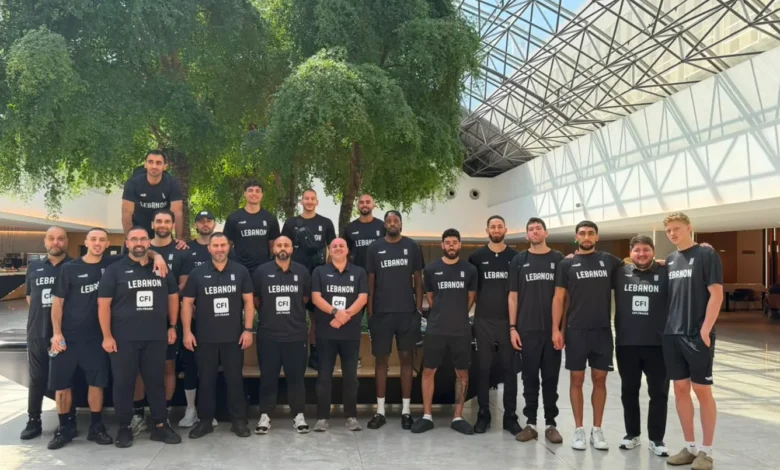 بعثة منتخب لبنان لكرة السلة تغادر لخوض معسكر تدريبي