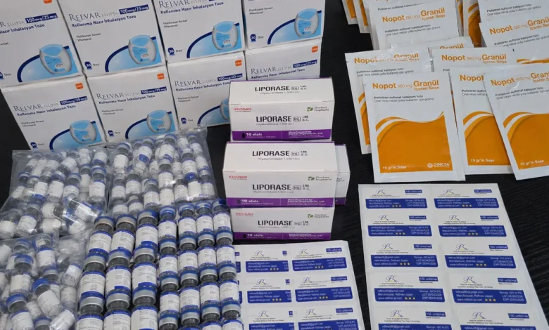 بالصور... ضبط أدوية ومستحضرات طبية وتجميلية في بيروت