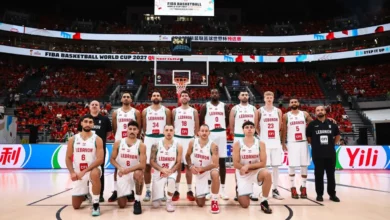الصين تفوز بصعوبة على لبنان في تصفيات كأس العالم لكرة السلة