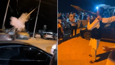 شاهد.. إطلاق قذيفة "آر بي جي" في مناسبة اجتماعية في ليبيا