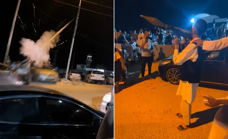 شاهد.. إطلاق قذيفة "آر بي جي" في مناسبة اجتماعية في ليبيا