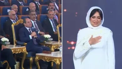 لفتة إنسانية بحفل المولد النبوي.. السيسي يدعو للفنانة هبة مجدي بالشفاء