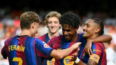 ترتيب الدوري الإسباني بعد فوز برشلونة الساحق على فالنسيا