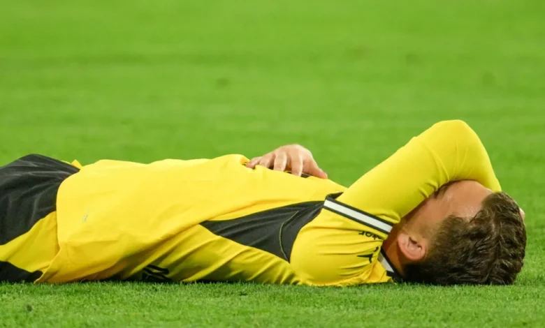 نجم دورتموند يتعرّض لوعكة صحية في دوري أبطال أوروبا