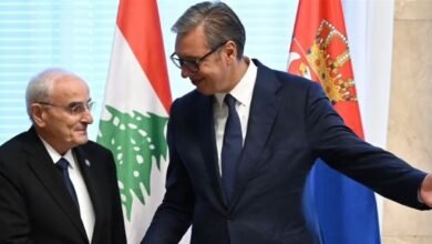 منسّى التقى الرئيس الصربي وبحث معه في مرحلة ما بعد "اليونيفيل"