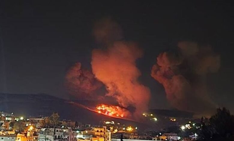 الجيش الاسرائيلي: استهدفنا بنى تحتية لحزب الله في النبطية