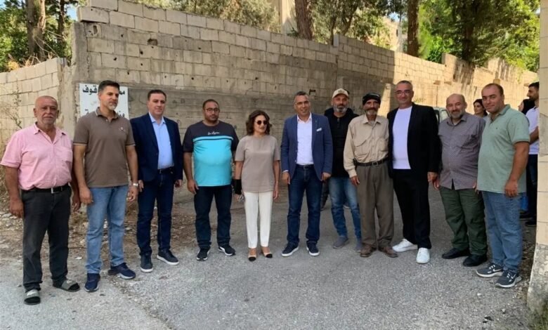 جولة للسيد وهاني برفقة وزير التجارة الهولندي في النبطية لمتابعة أوضاعها