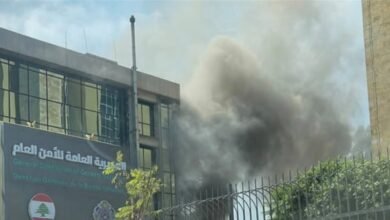 إندلاع حريق في منطقة المتحف