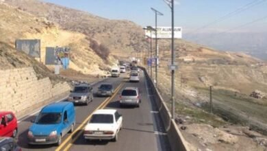 عن طريق ضهر البيدر... ماذا أعلنت غرفة "التحكم المروري"؟