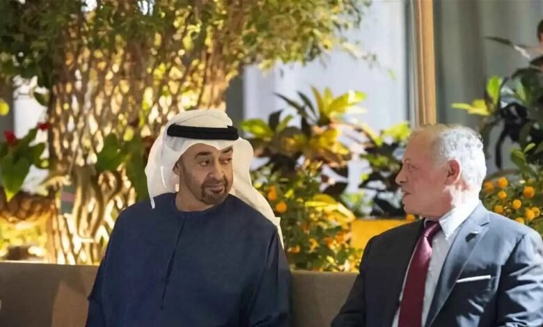 محمد بن زايد وعبد الله الثاني يبحثان تعزيز العلاقات والتطورات في المنطقة