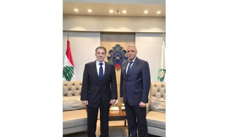 اللواء شقير بحث مع منيمنة في تسهيل إجراءات المستثمرين.. واستقبل السفير المصري في زيارة وداعية