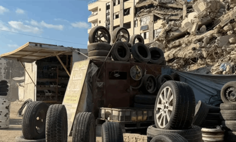 "أزمة إطارات" في غزة!