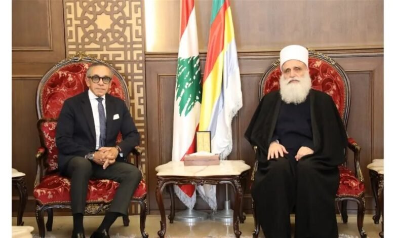 شيخ العقل عرض مع سفيري تركيا ومصر الأوضاع العامة واستقبل وفد اللقاء الوطني