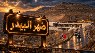 خطر على طريق ضهر البيدر أم تطابق مع دفتر الشروط والمعايير؟