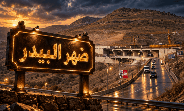 خطر على طريق ضهر البيدر أم تطابق مع دفتر الشروط والمعايير؟