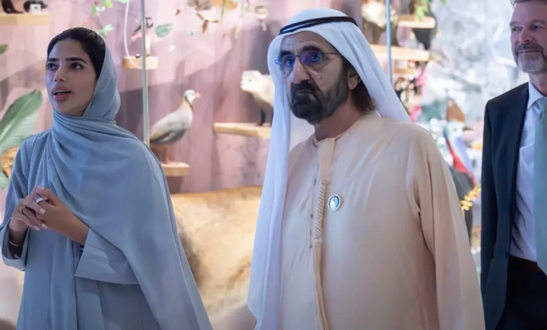 محمد بن راشد يزور متحف التاريخ الطبيعي أبوظبي: مستمرون في دعم وتنمية مختلف قطاعاتنا الثقافية
