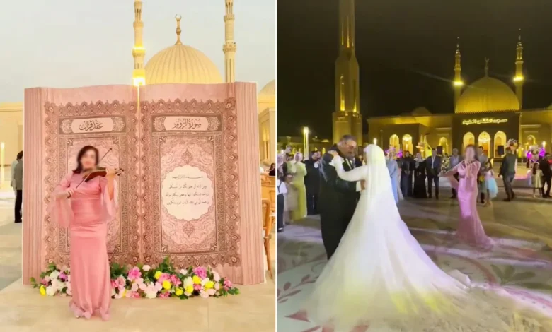 رقص وموسيقى في ساحة "الفتاح العليم".. عقد قران يفجر موجة غضب واسعة في مصر