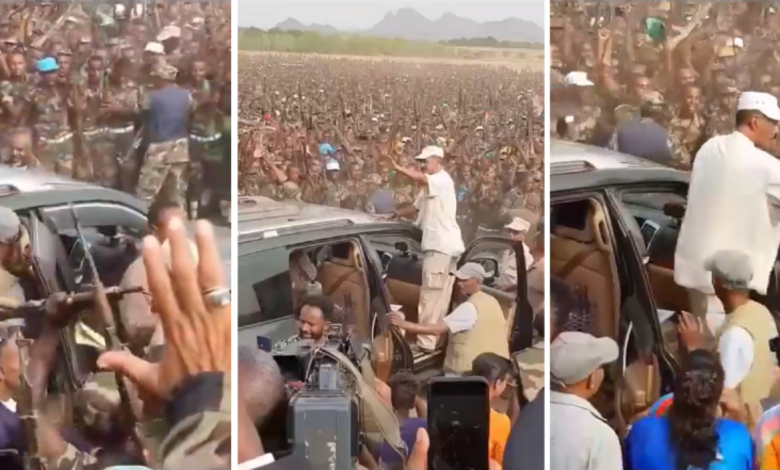 "نستطيع هزيمتكم".. هل ظهر رئيس إريتريا حديثا وسط جنوده مهددا إثيوبيا؟