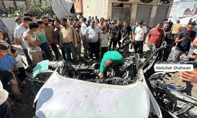 مقتل شاب فلسطيني بضربة إسرائيلية استهدفت مركبة شرق غزة