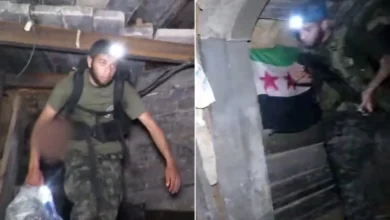 علم الثورة السورية في أنفاق القسام بغزة.. فما القصة؟