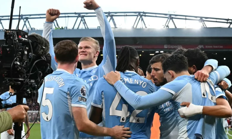 ترتيب الدوري الإنكليزي بعد فوز مانشستر سيتي على ليفربول