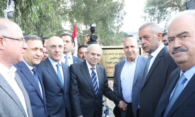 سلام وضع حجر أساس مركز الدفاع المدني في النبطية: نستذكر شهداء الواجب