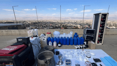 الجيش: مصادرة معامل مخدرات في إيعات والشراونة وتوقيف ٧ أشخاص