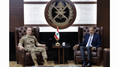قائد الجيش عرض وريزا آليات تقديم المساعدات الإنسانية في الجنوب واستقبل ناصر ودرغام