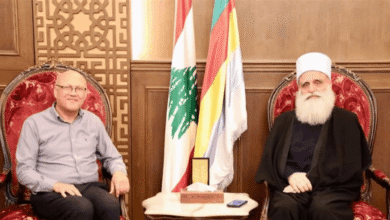 شيخ العقل بحث موضوع الحوار مع وفد ممثل للعلامة فضل الله