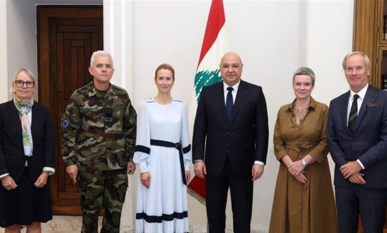 الرئيس عون استقبل كالاس: الجيش يقوم بواجبه كاملا فيما لا تزال إسرائيل تمتنع عن تنفيذ مندرجات "إتفاق الإطار"