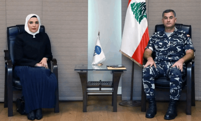 اللواء عبدالله عرض مع رئيسة لجنة حقوق الإنسان في قطر اوضاع السجون
